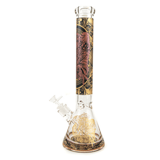 AMSTERDAM Heavy Beaker Glass Bong Plague | 42cm