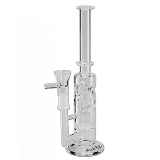 Bong din sticla 'BLACK LEAF' HoneyComb | 24,5cm