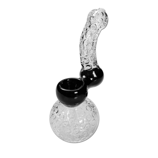 Pipa din sticla ‘CRYSTAL’ cu apa | Bubbler - 20,5cm