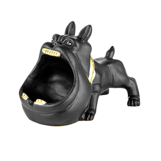 WILD DOG' Ashtray Black & Gold | 16.3cm