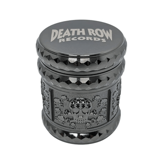 Grinder 'DEATH ROW RECORDS' Skull Metal/Black | 4-Part - 44mm