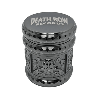 Grinder 'DEATH ROW RECORDS' Skull Metal/Black | 4-Parti - 44mm