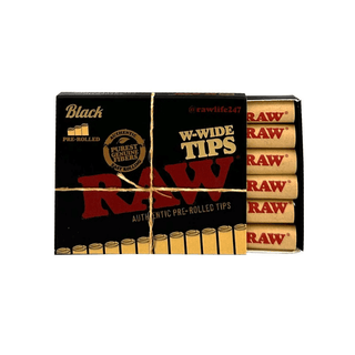 Filtre din carton 'RAW' pre-rulate | Black - x18