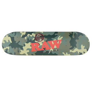 Placa Skateboard 'RAW' Camo & Black | 81cm