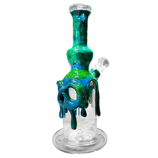 BLACK SHEEP' Skull Clay Glass Bong | 22cm