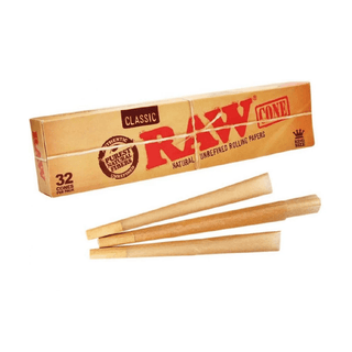 Pre-rolled Cones 'RAW' Classic | King Size - x32