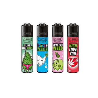 CLIPPER' Lighter Weed Slogan 11A