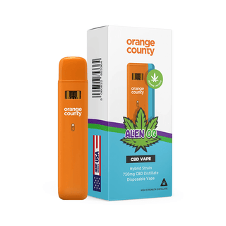 Vaporizator CBD cu terpeni ‘ORANGE COUNTY’ Alien OG | 75% - 1ml