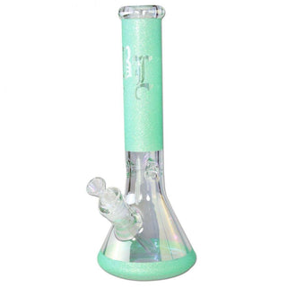 Bong din sticla 'BLACK LEAF' Beaker Glitzy Glitter | 35cm
