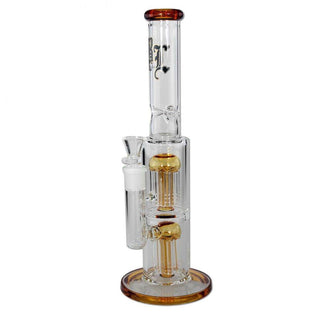 Bong din sticla 'BLACK LEAF' Tree Percolator 16-Arm | 35,5cm
