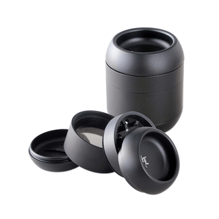Grinder 'BLACK LEAF' Barrel Black | 4-Part - 50mm