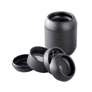 Grinder 'BLACK LEAF' Barrel Black | 4-Parti - 50mm