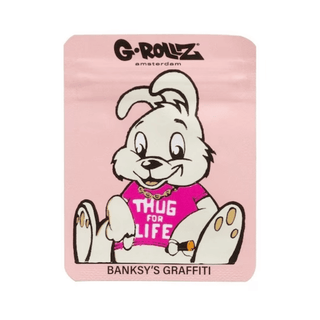 Pungi Zip-Lock ‘G-ROLLZ’ Anti-miros 'THUG FOR LIFE PINK' | 65x85mm. - x1