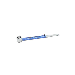 Mechanical Glass Pipe ‘BLACK LEAF’ with Liquid | 28cm