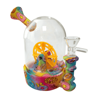 Bong din silicon 'SPINNING WHEEL' Donuts | 16cm