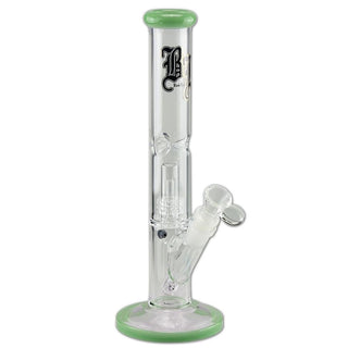 Bong din sticla ‘BLACK LEAF’ Drum Ice Perc. | 29cm