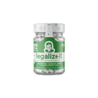 Filtre cu carbune activ 'PURIZE' & 'LEGALIZEIT’ EXTRA SLIM Albe | 6mm. – x100