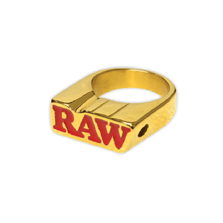 Inel & Suport tigara 'RAW' Smoker | Gold