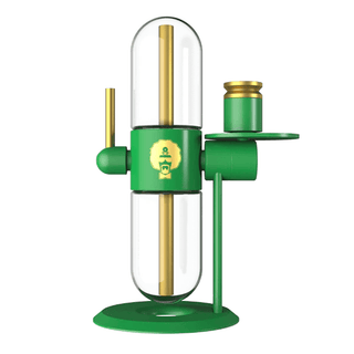 Bong din sticla 'STUNDENGLASS & DR. GREENTHUMB' Gravity Hookah | Verde - 39cm
