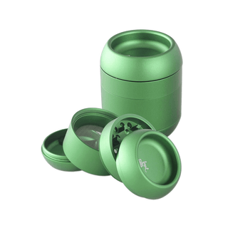 Grinder 'BLACK LEAF' Barrel Green | 4-Parti - 50mm