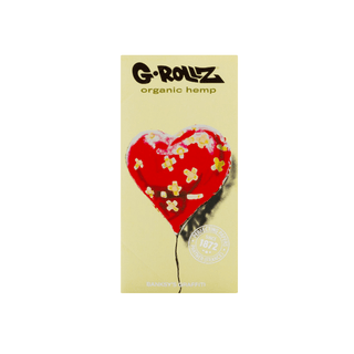 ‘G-ROLLZ’ Hearts Organic Hemp Rolling Papers & Filters | King Size Slim - x50