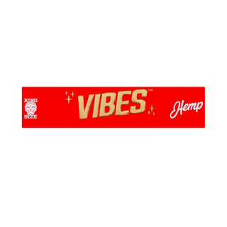 VIBES' Hemp Rolling Papers & Filters | King Size Slim - x33