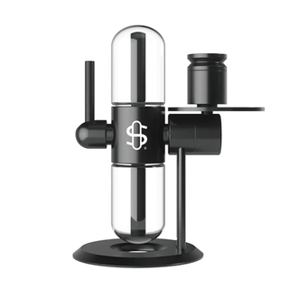 Bong din sticla 'STUNDENGLASS' Gravity Hookah Kompact | Negru - 35cm