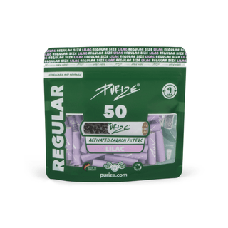 ‘PURIZE’ Activated Carbon Filters ‘REGULAR’ Lilac | 9mm – x50