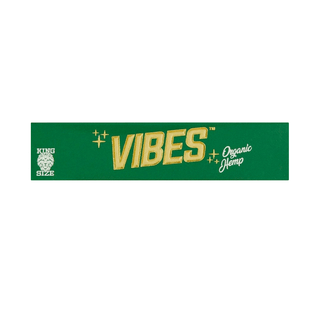 VIBES' Organic Hemp Rolling Papers & Filters | King Size Slim - x33