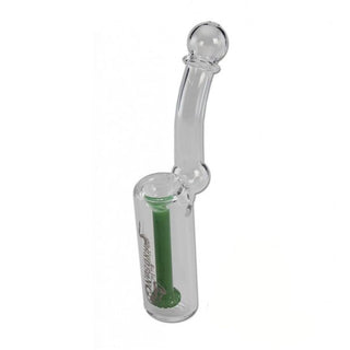 Pipa din sticla 'BLACK LEAF' cu apa | Saxo - 19cm