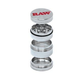 Grinder 'RAW' Silver | 4-Piece - 56mm.