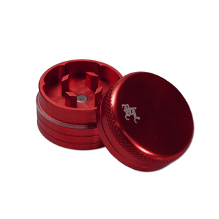 Grinder 'BLACK LEAF' Mini Red | 2-Parti - 27mm