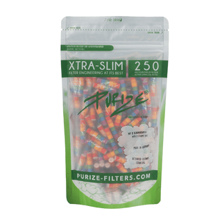 Filtre cu carbune activ ‘PURIZE’ EXTRA SLIM Rainbow | 6mm.  x250