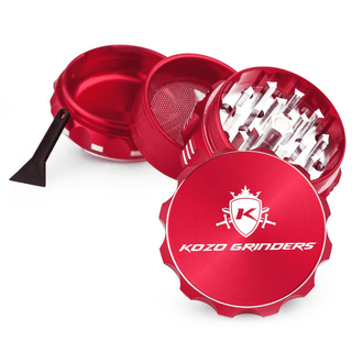 Grinder 'KOZO' Rosu | 4-Parti - 50mm
