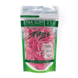 'PURIZE' Activated Carbon Filters 'EXTRA SLIM' Pink | 6mm – x250 Pure Filters