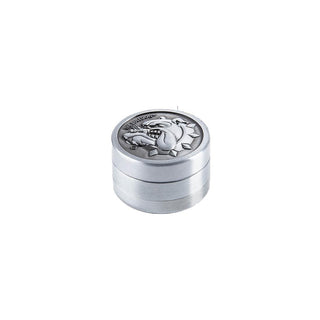 Grinder 'THE BULLDOG' Silver Metal | 3-Parti - 40mm