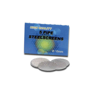 BLACK LEAF' Metal Screens for Bong & Pipe | 15mm - x5