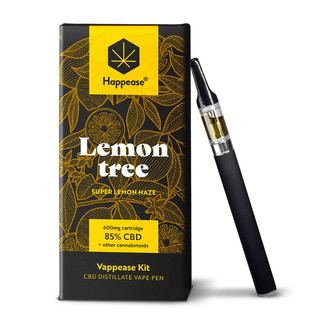 CBD Vapouriser with Terpenes ‘HAPPEASE’ Super Lemon Haze | 85% - 0.6ml.