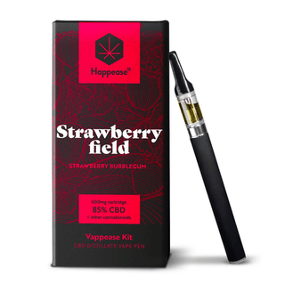 Vaporizator CBD cu terpeni ‘HAPPEASE’ Strawberry Bubblegum | 85% - 0,6ml