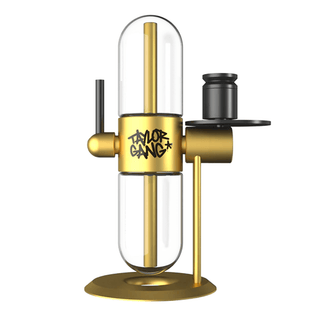 Bong din sticla 'STUNDENGLASS & TAYLOR GANG' Gravity Hookah | Galben - 39cm