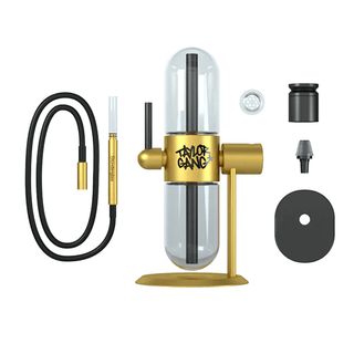 Glass Bong 'STUNDENGLASS & TAYLOR GANG' Gravity Hookah | Yellow - 39cm.