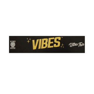 VIBES' Ultra Thin Rolling Papers & Filters | King Size Slim - x33