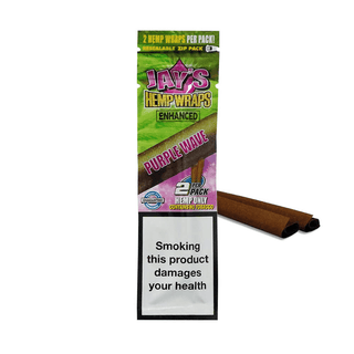 ‘JUICY’ Hemp Blunt Wraps with Terpenes | Purple Wave - x2