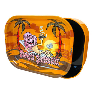 Cutie depozitare & Tava de rulat 'BEST BUDS' Sunset Sherbet | 14x18cm