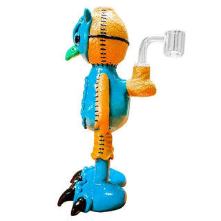 Bong din sticla 'URBAN CREW' Blue Bird Clay | 20cm